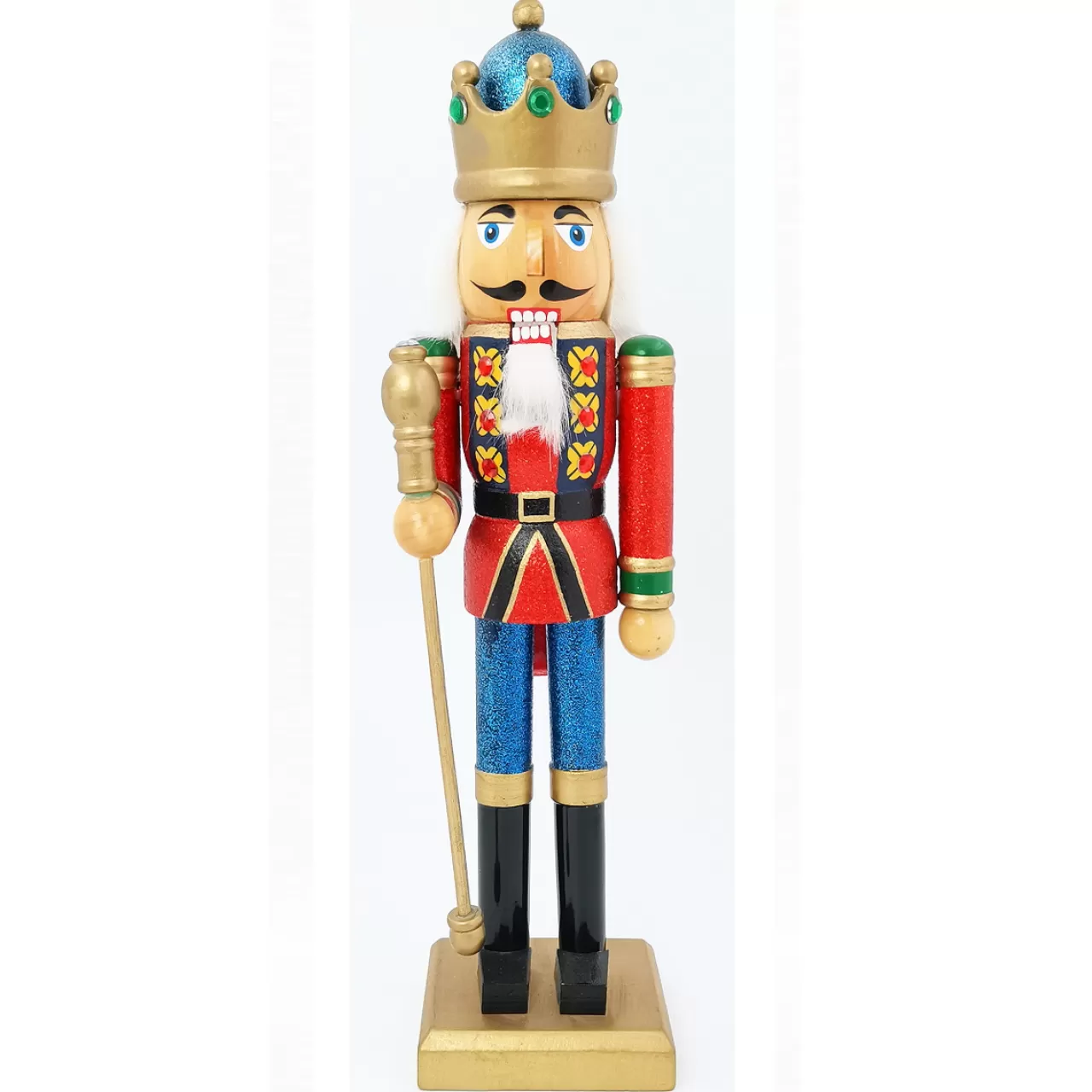Christmas The Original Cascanueces<Cascanueces Rey Corona Azul Y Oro 30 Cm