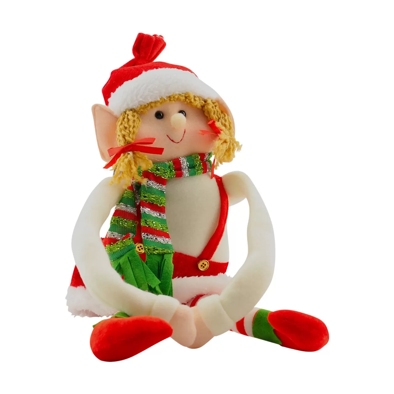 Christmas The Original Elfo Santa Claus<Elfa De Brazos Largos Roya Y Blanca 55 Cm