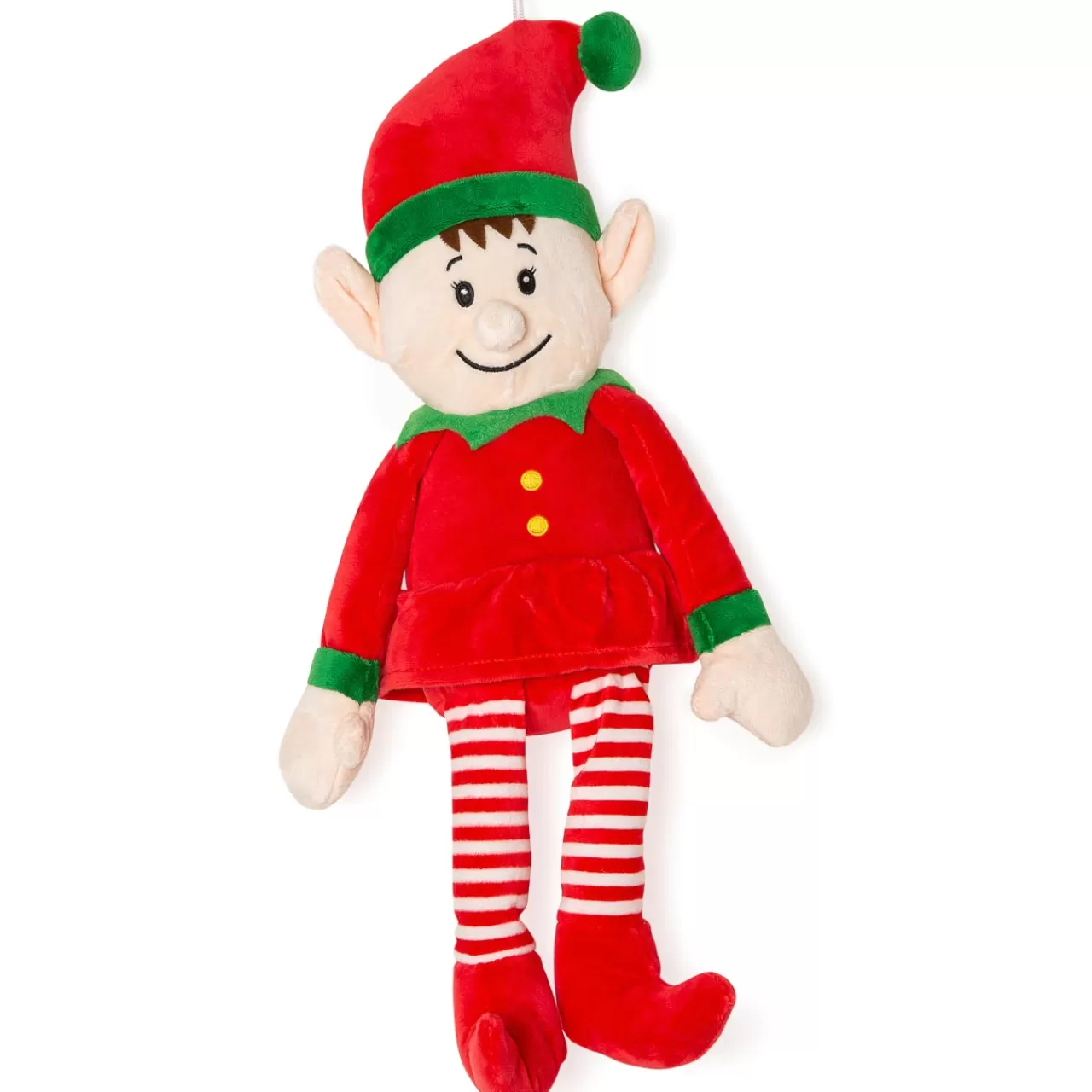 Christmas The Original Elfo Santa Claus<Elfa Roja Peluche Grande