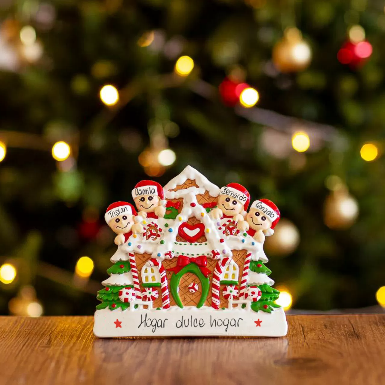 Christmas The Original Familia De 4<Hogar Dulce Hogar Para 4 Decoracion De Mesa